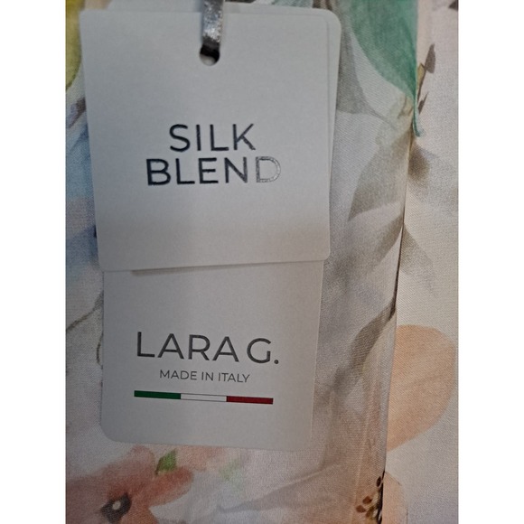NWT Lara G. By Lara Guidotti Floral Airy Silk Blend Blouson Dress Size‎ XL - Picture 4 of 9